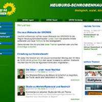 Screenshot neue Webseite der Grünen ND