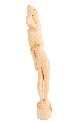 Holzstatue aus einem Ast